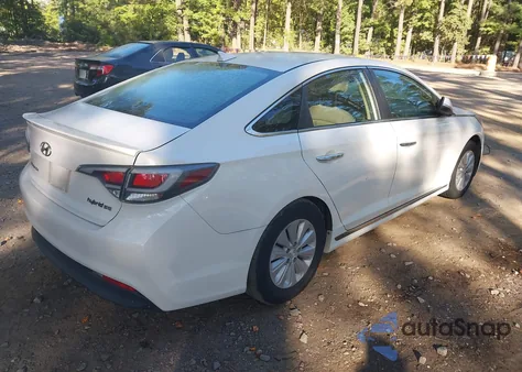 2016 Hyundai Sonata Hybrid Se из США, поврежденный, VIN KMHE24L10GA011379